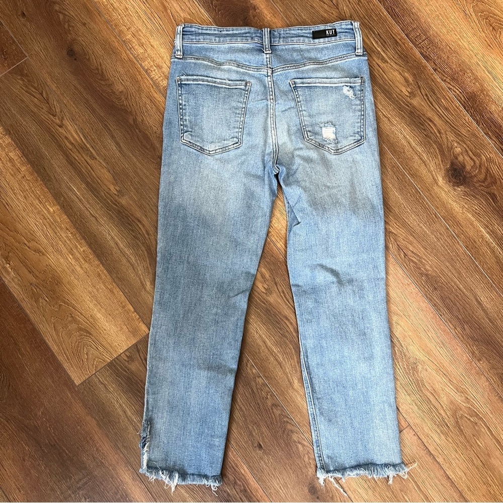 Kut From The Kloth Women’s Jeans Size 6 Button Fly Ankle High Rise Cropped - Picture 6 of 15